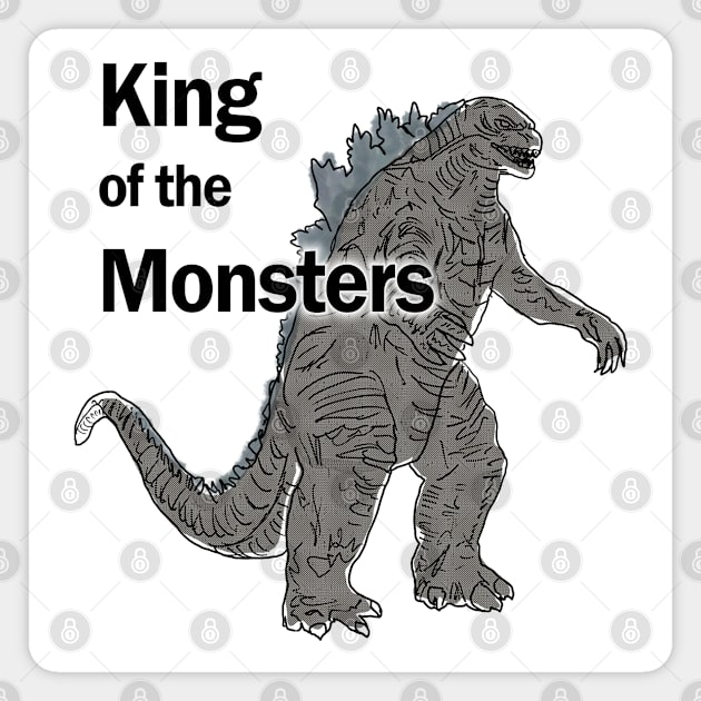 King Of Monsters Magnet by djmrice